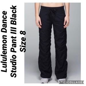 Lululemon Dance Studio Pant III Black Size 8